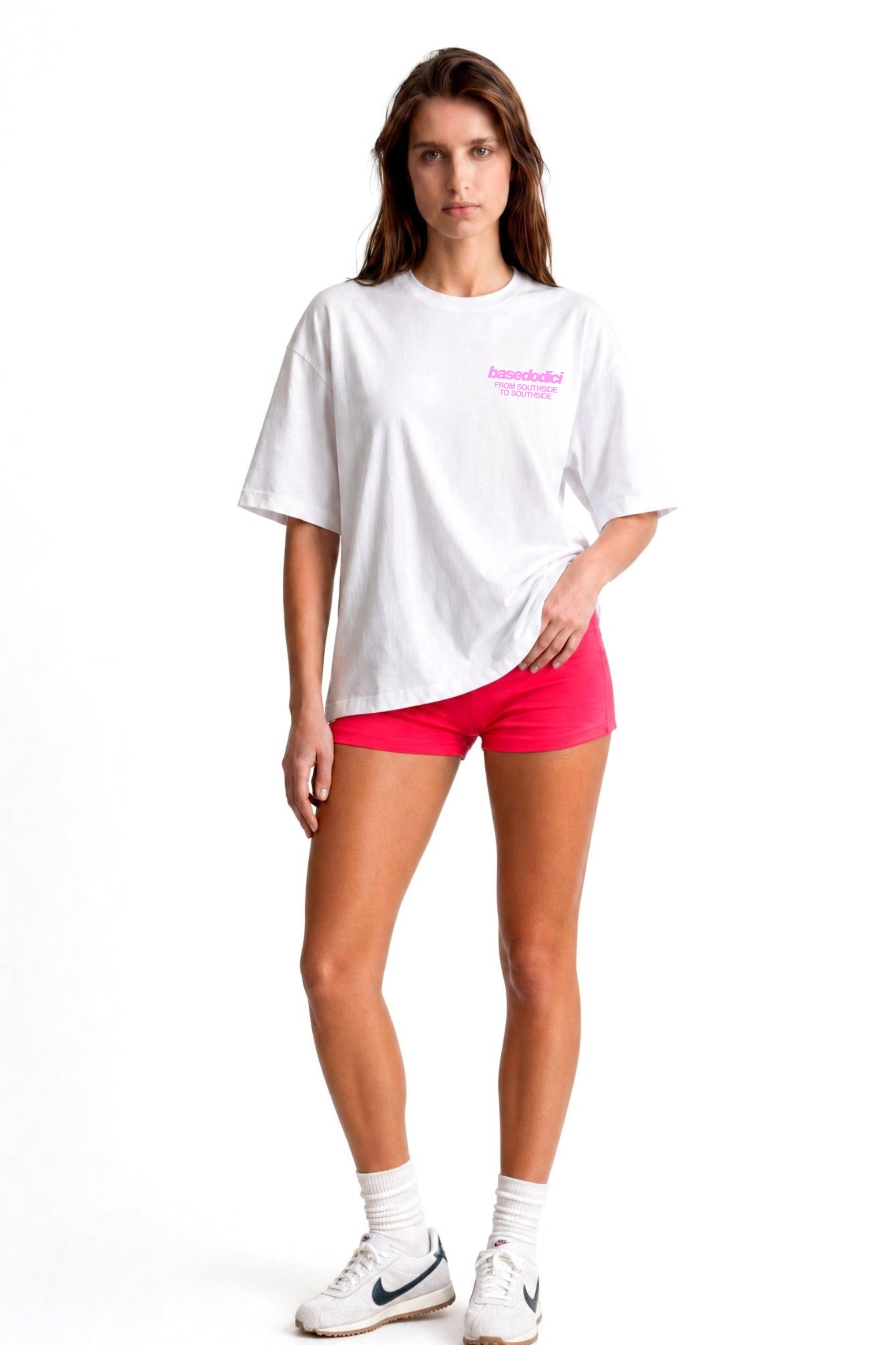 T-Shirt "AMMO COUTURE" MiStaiSoffrendo White/Pink