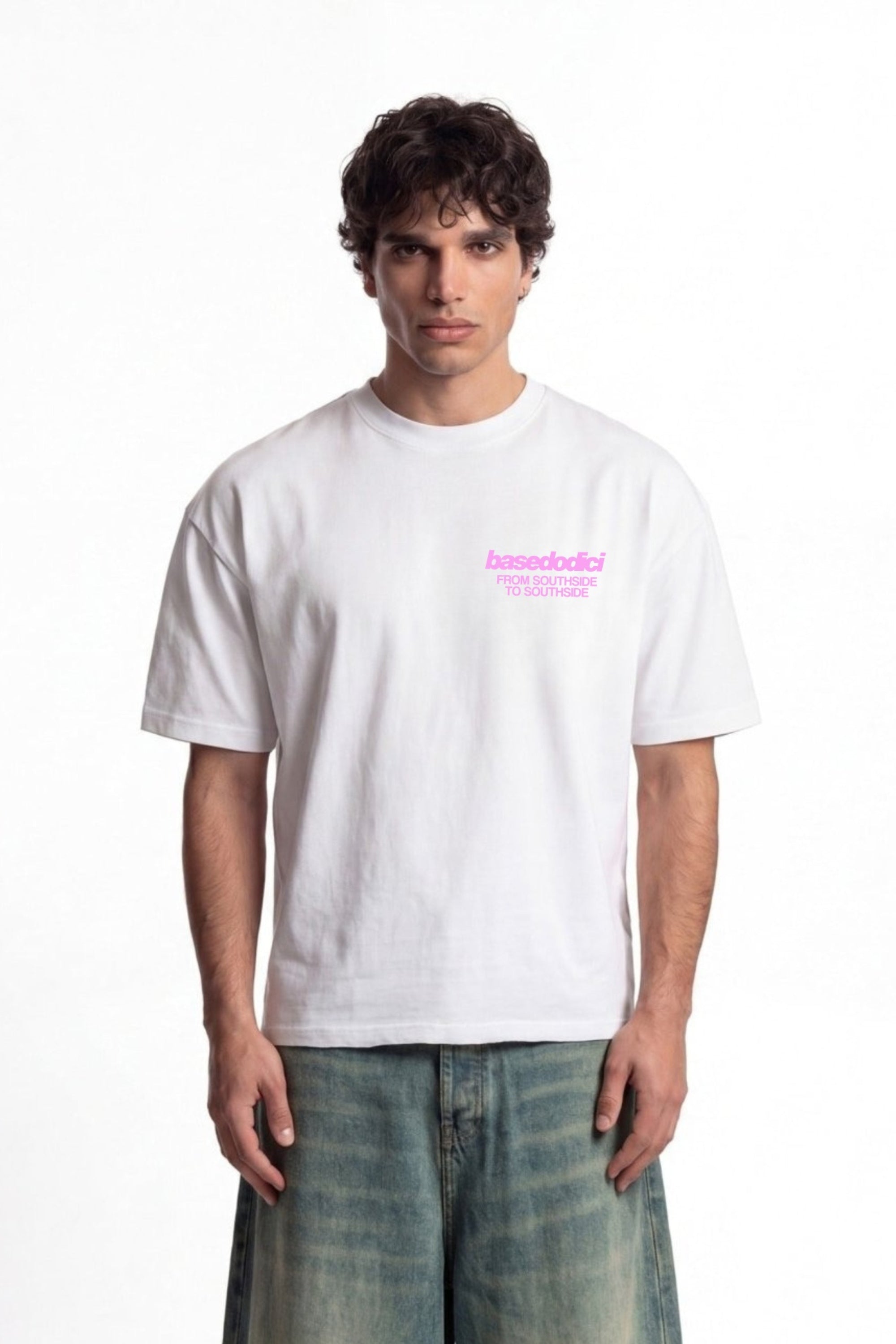 T-Shirt "AMMO COUTURE" MiStaiSoffrendo White/Pink