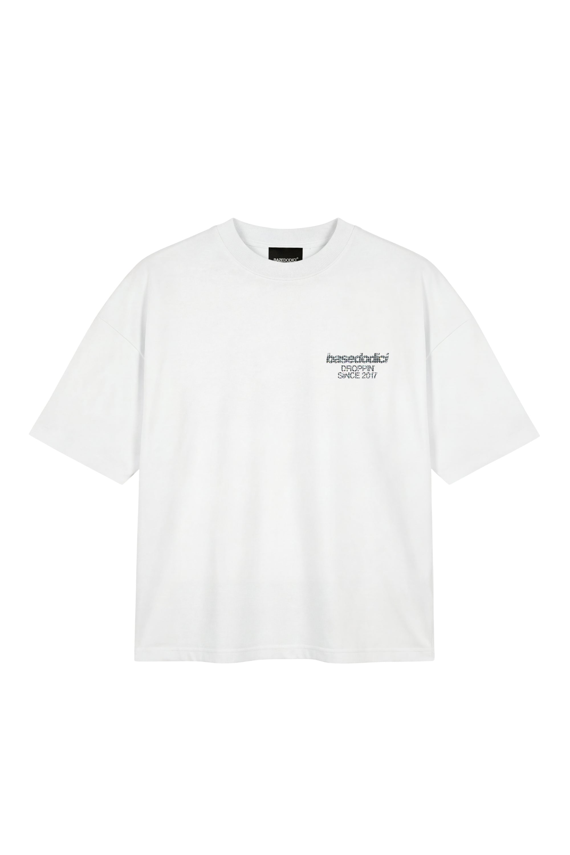 T-Shirt "COPY&PASTE" ViveFeliz White/Glitter