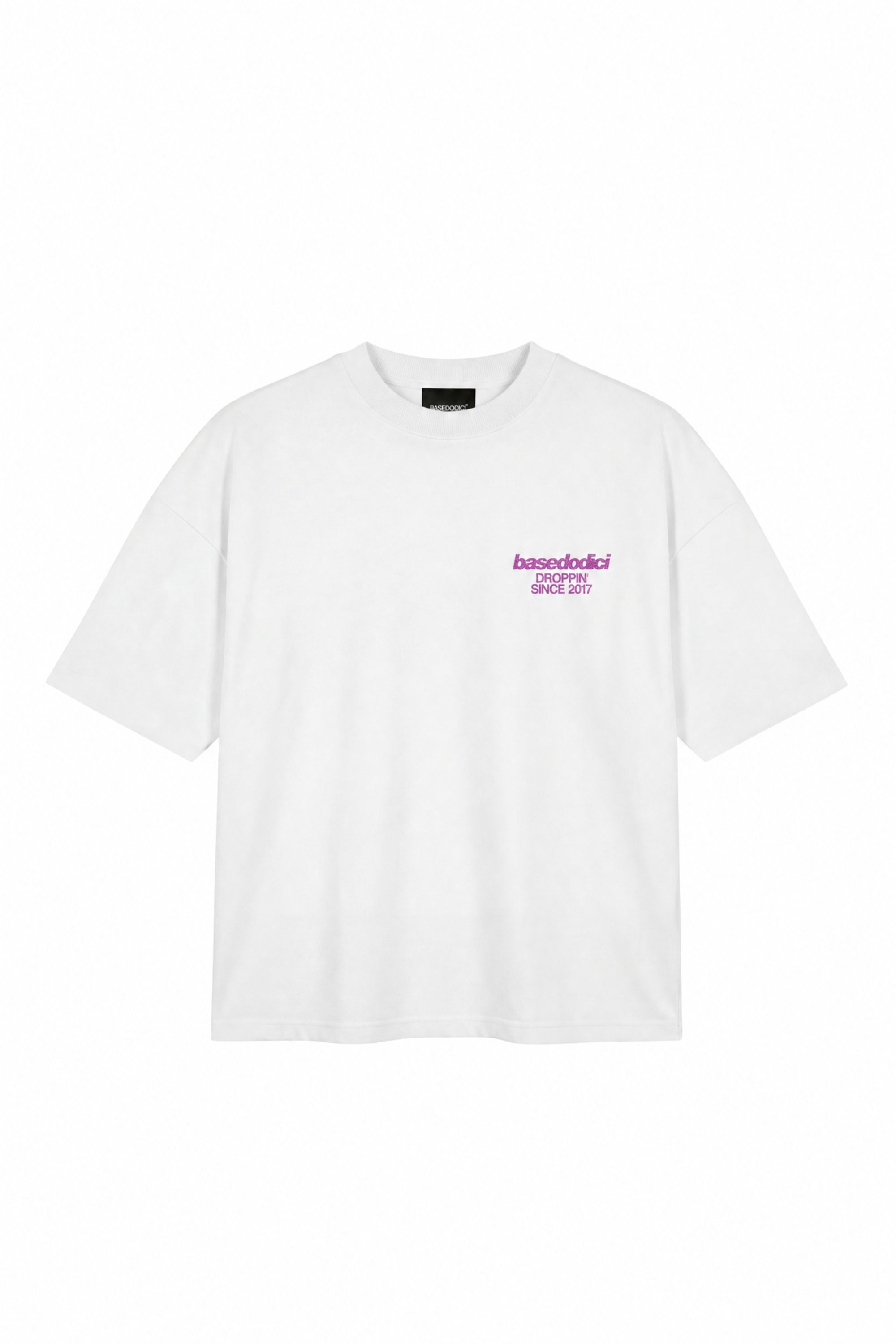 T-Shirt "COPY&PASTE" ViveFeliz White/GlitterPink