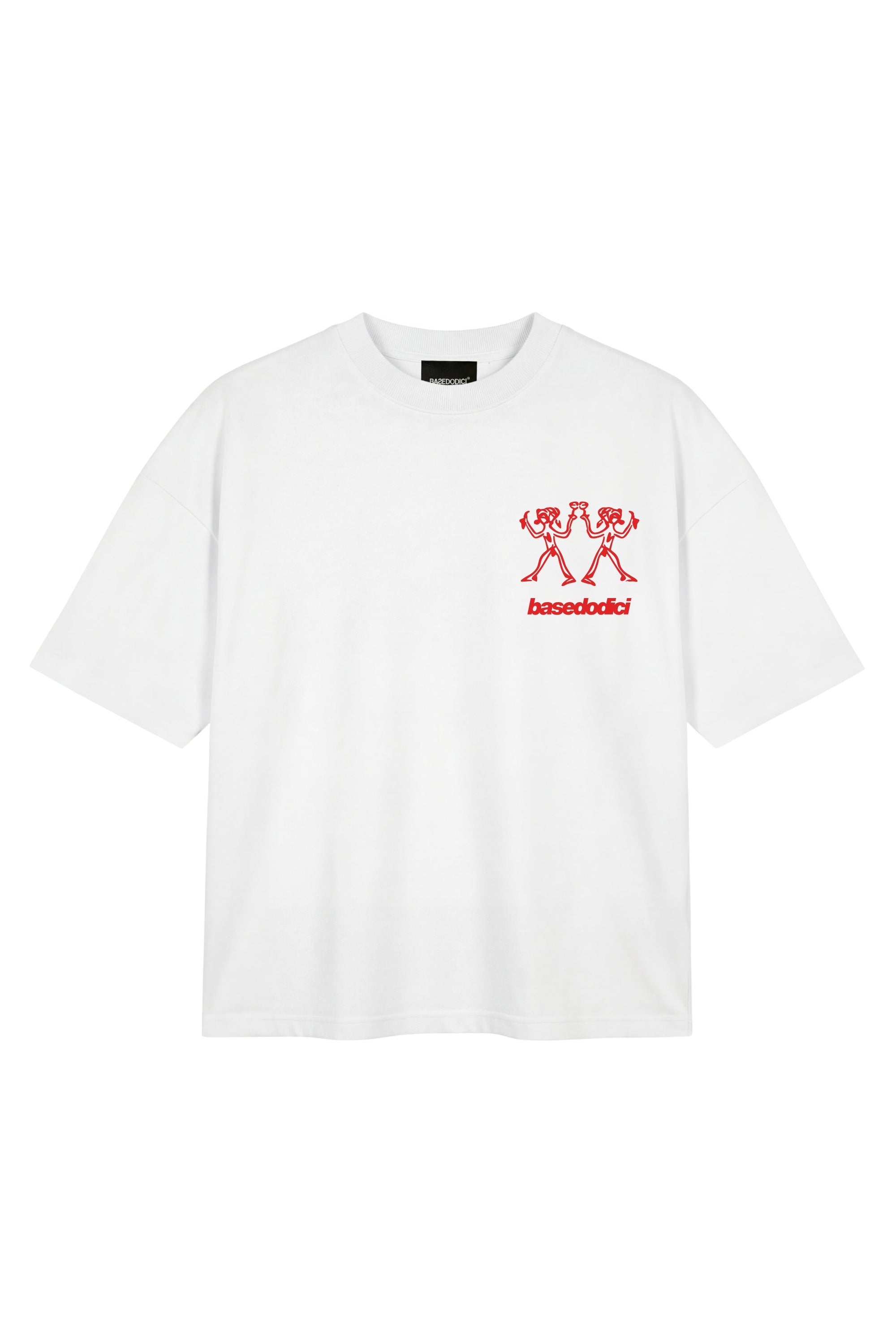 T-Shirt "TAVERNELLExBASEDODICI" Love White