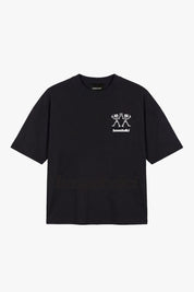 "TAVERNELLExBASEDODICI" Lifestyle Black T-Shirt