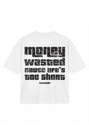 “LIVE FAST” Money Wasted White T-Shirt