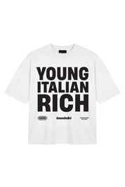 T-Shirt "WORLD TOUR" Italian Rich White