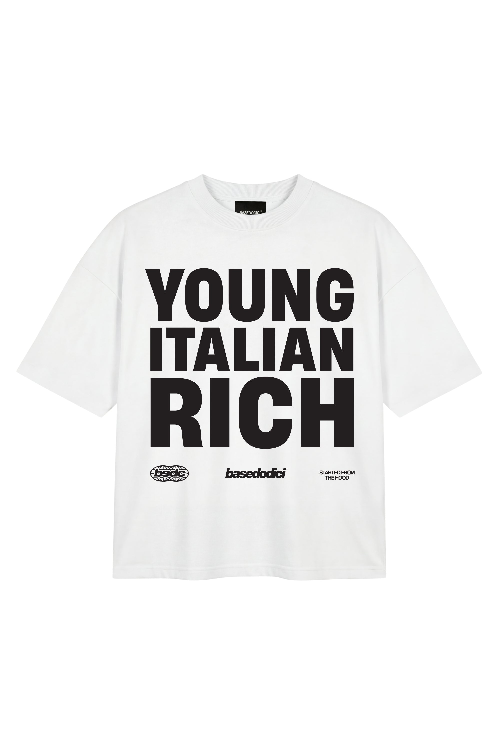 T-Shirt "WORLD TOUR" Italian Rich White
