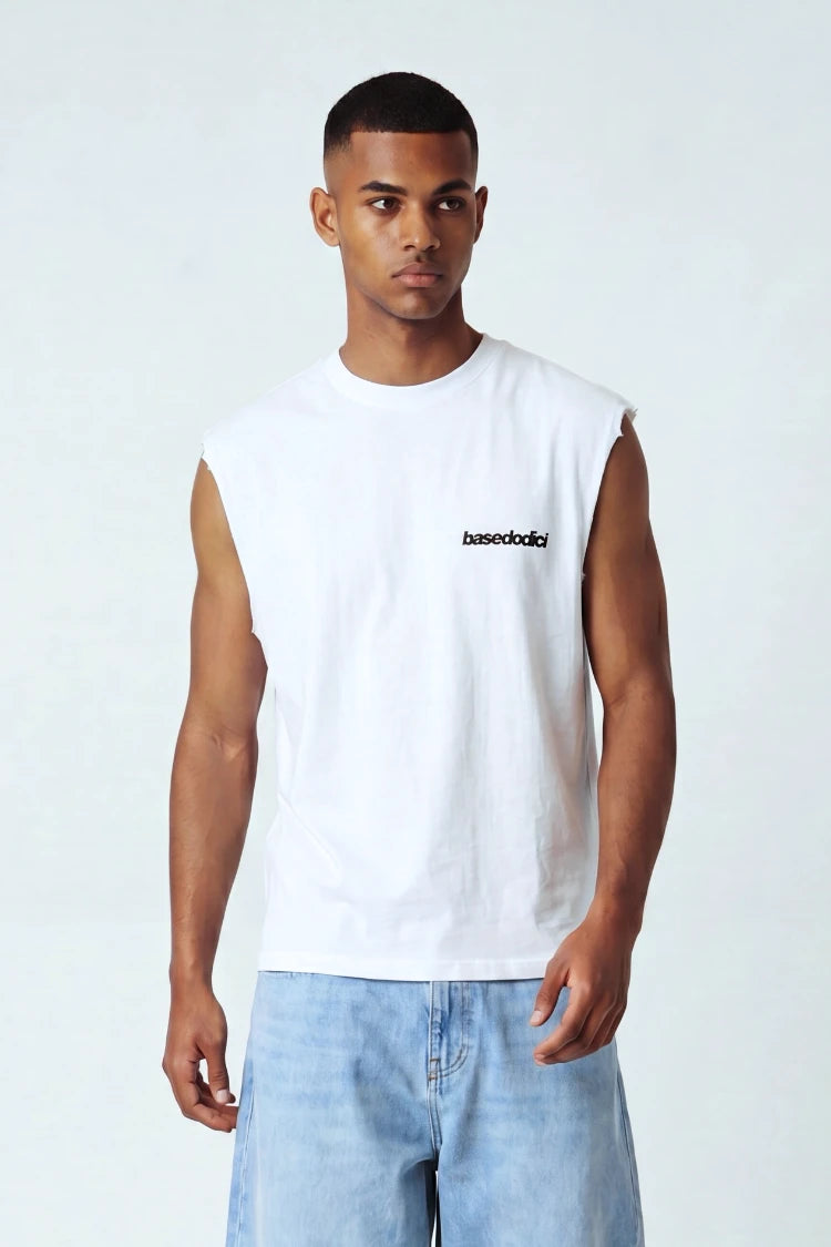 Tank "4PLAYERS" Back 12 White/CamoPink