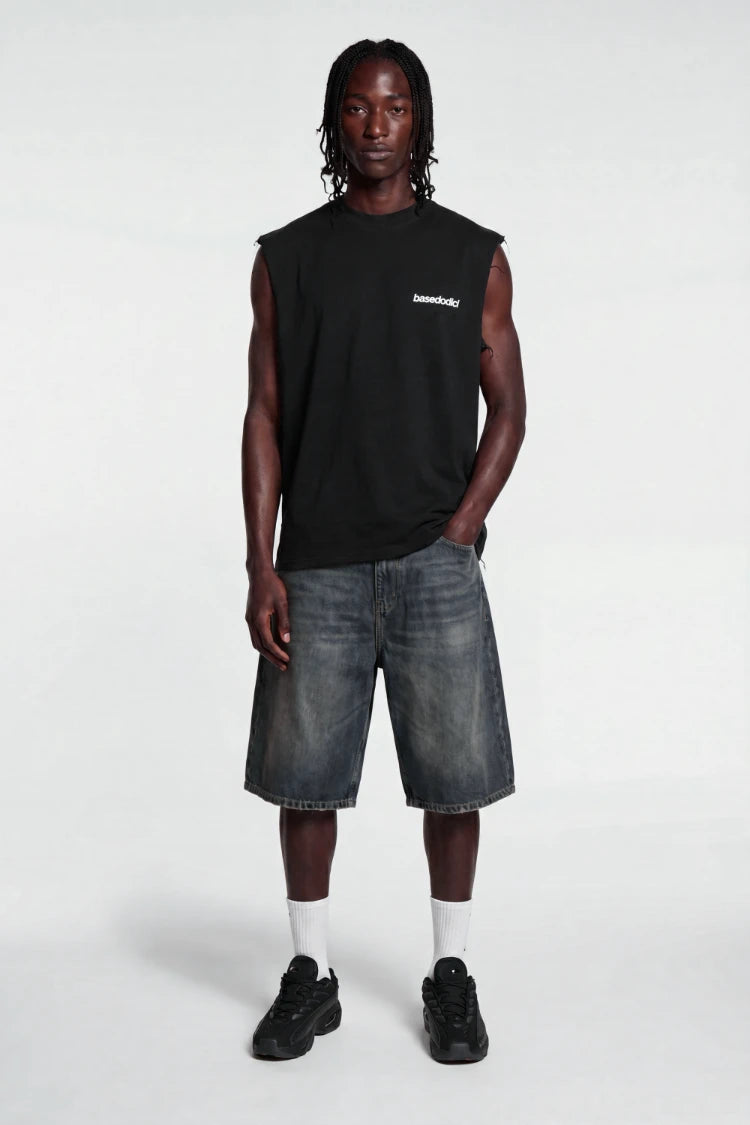 Tank "4PLAYERS" Back 12 Black/CamoBlue