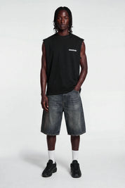 Tank "4PLAYERS" Back 12 Black/CamoBlue