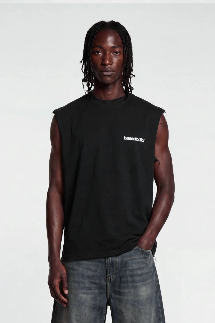 Tank "4PLAYERS" Back 12 Black/CamoBlue