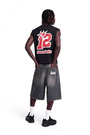 Tank "4PLAYERS" Back 12 Black/Red