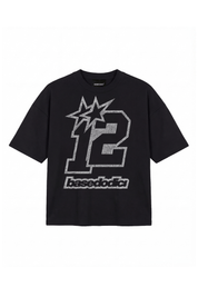 T-Shirt "4PLAYERS" FrontLogo 12 Black/Glitter