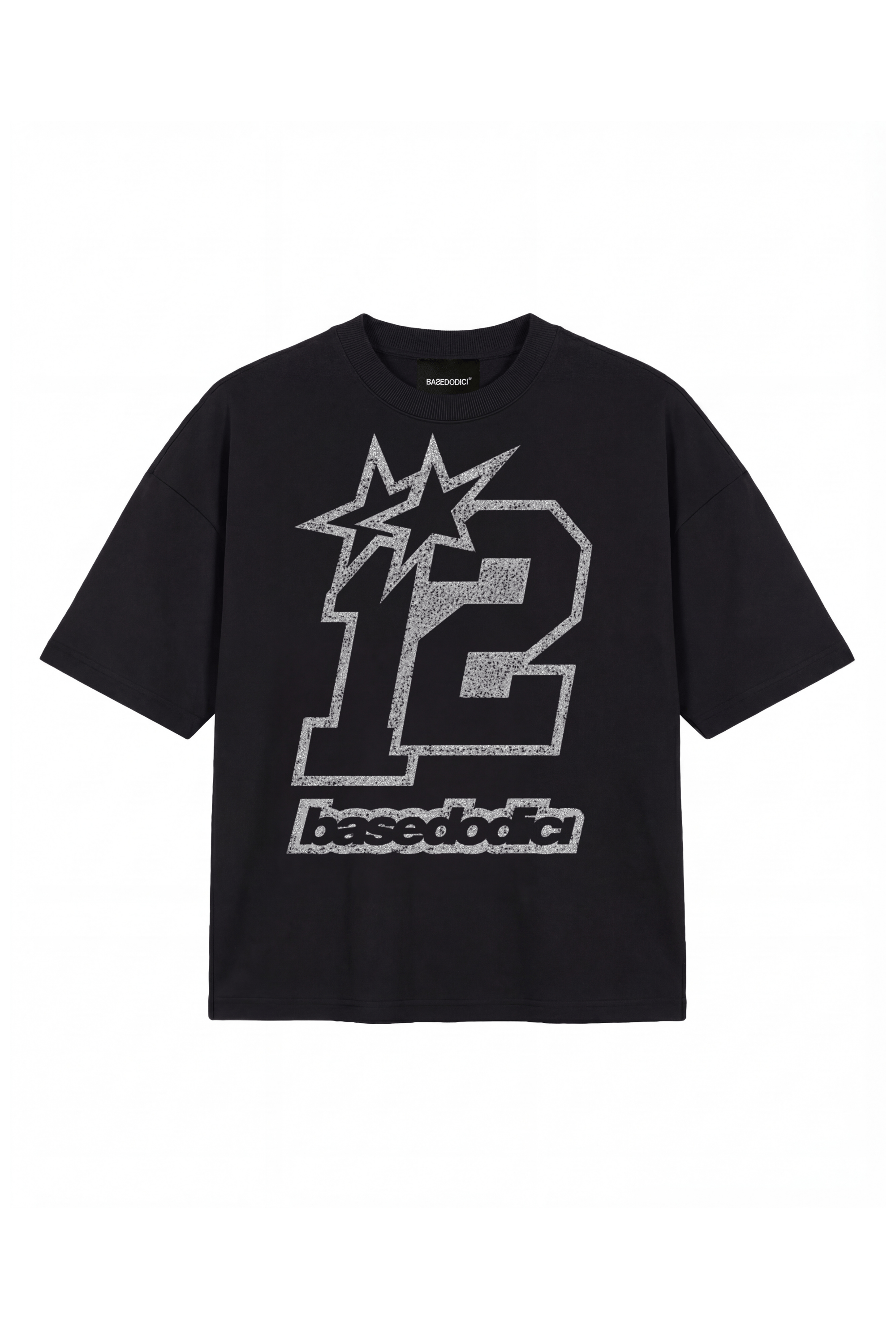 T-Shirt "4PLAYERS" FrontLogo 12 Black/Glitter