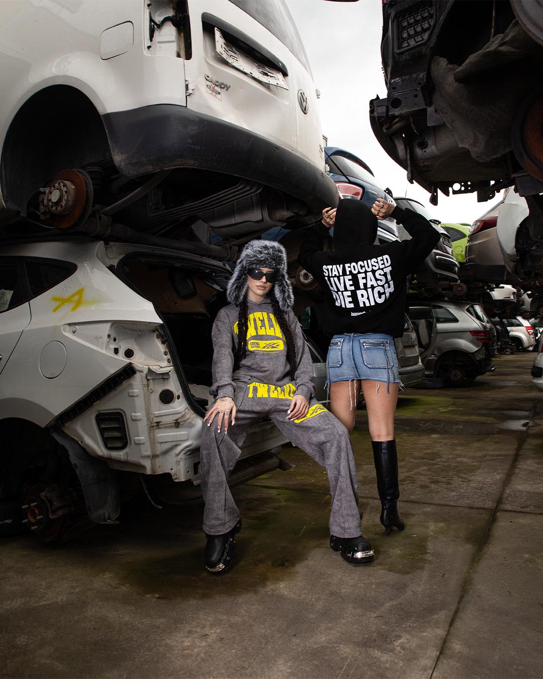 Fleece Pants “THECRUISE” Twelve Marbled Grey