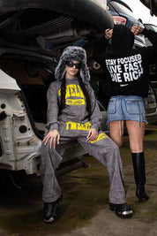 Fleece Pants "THECRUISE" Twelve Marbled Grey