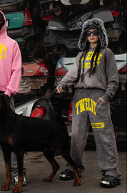 Fleece Pants "THECRUISE" Twelve Marbled Grey