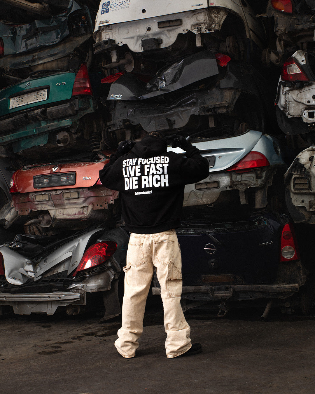 Double Knee Pants “THECRUISE” Bleach Sand