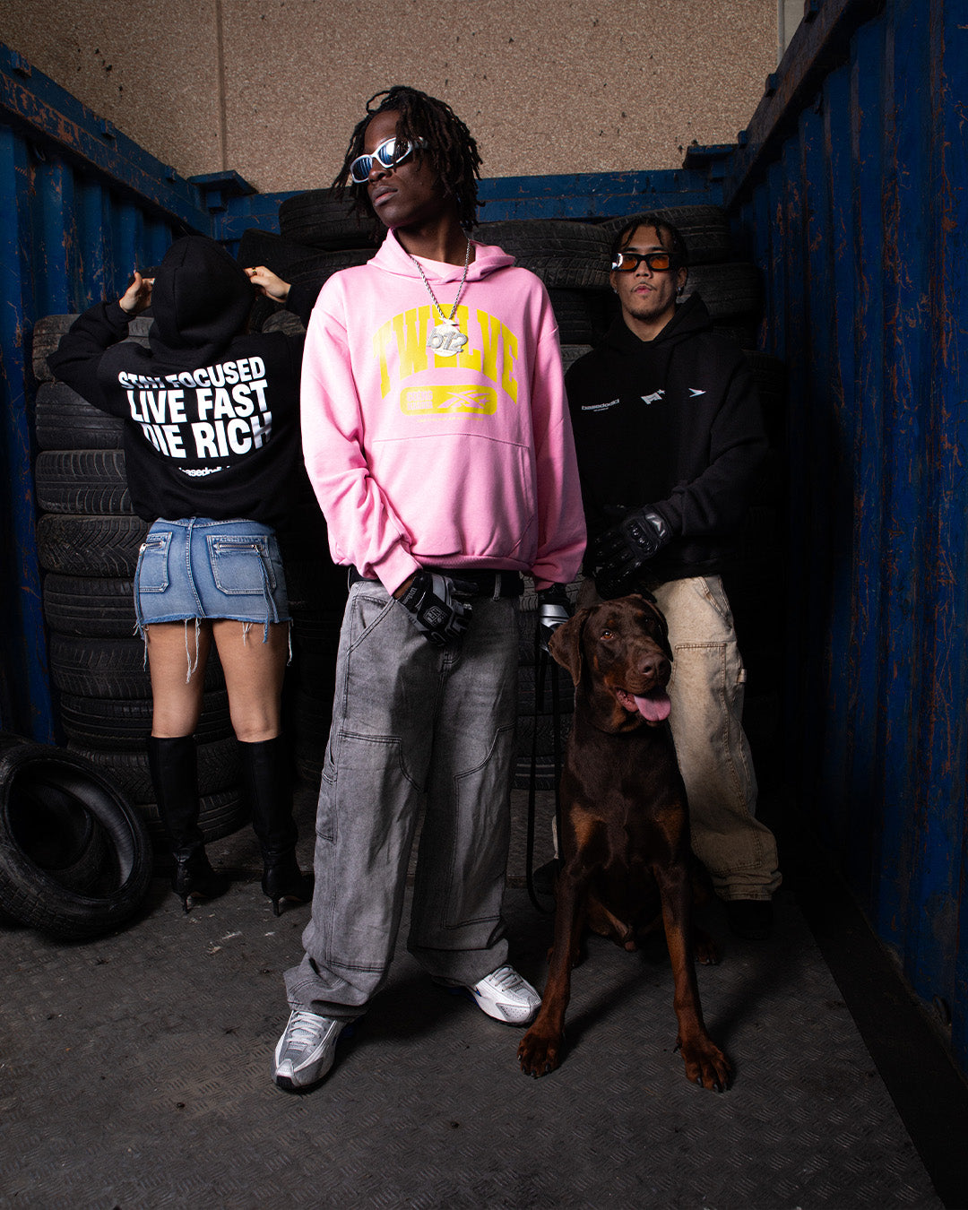 Double Knee Pants “THE CRUISE” Stone Washed