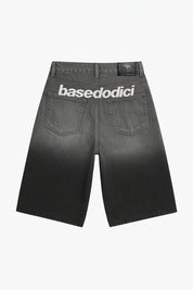 Jorts “CRUEL SEASON” Front Logo Faded Stone Washed 