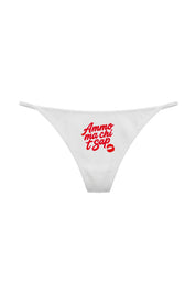 Thong "AMMO" CHI'T'SAP White/Gloss - BASEDODICI®
