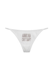 Thong "AMMO" CHI'T'SAP White/Grillz - BASEDODICI®