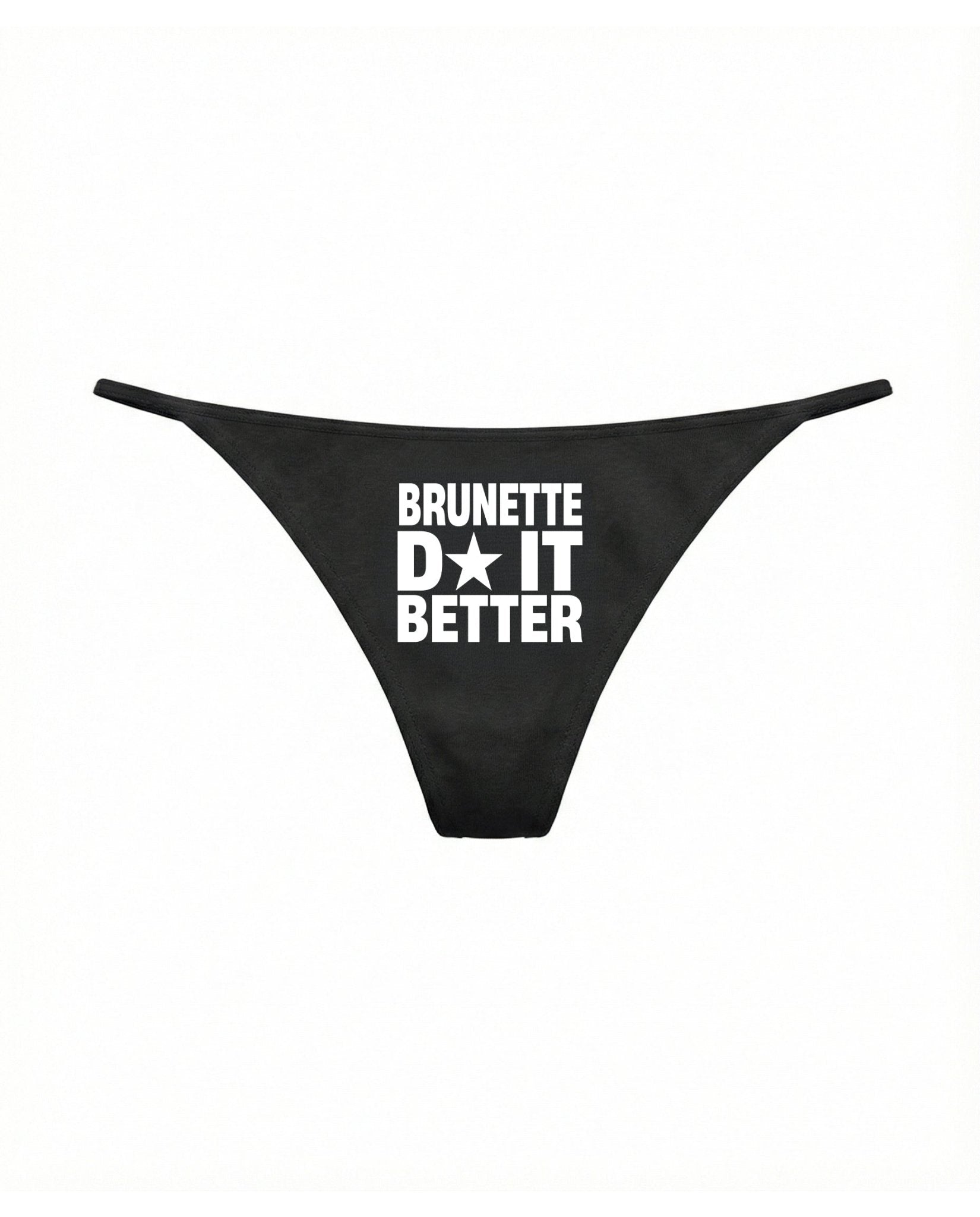Thong "DIVA" Brunette Black - BASEDODICI®
