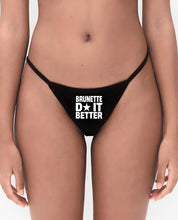 Thong "DIVA" Brunette Black