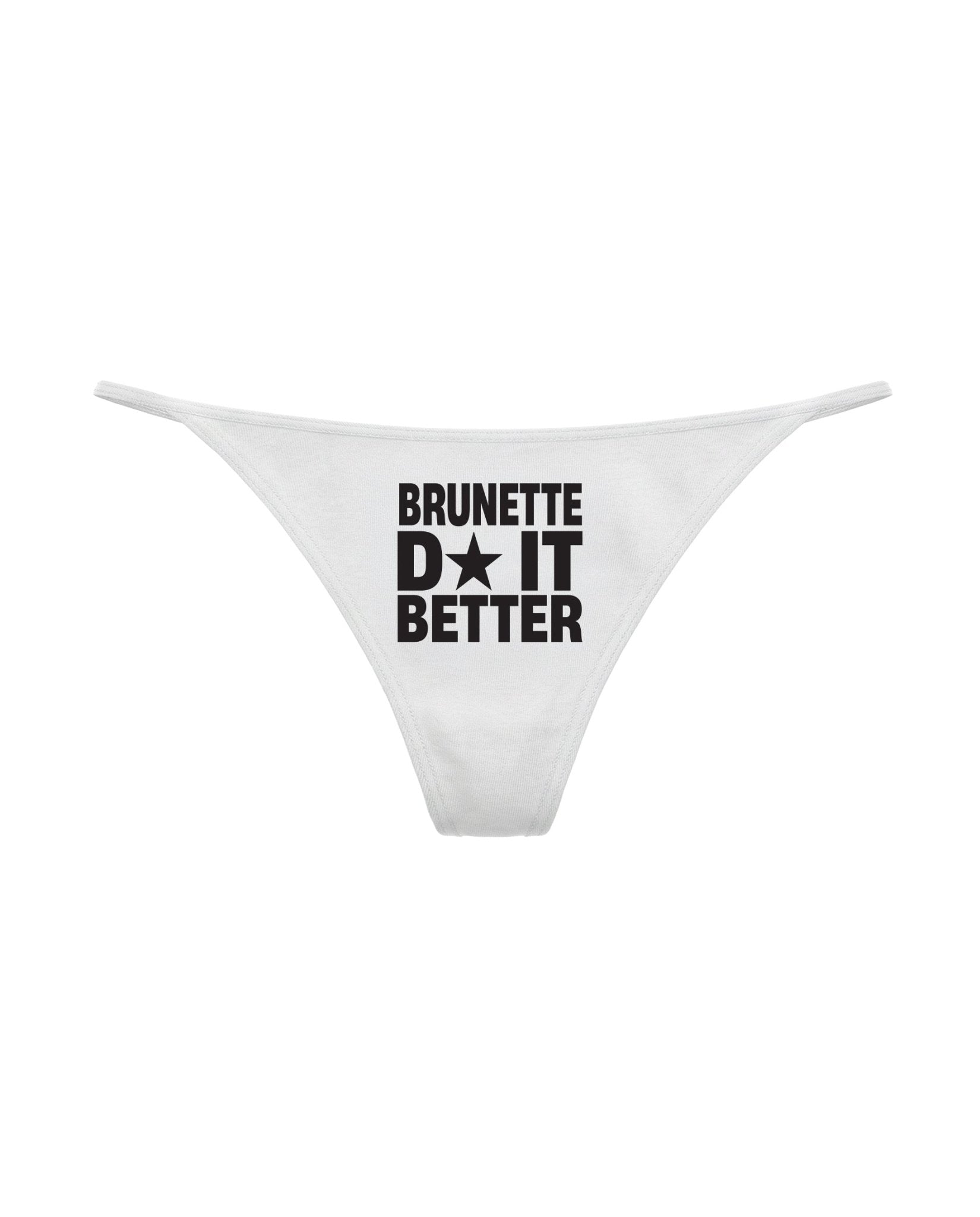 Thong "DIVA" Brunette White - BASEDODICI®