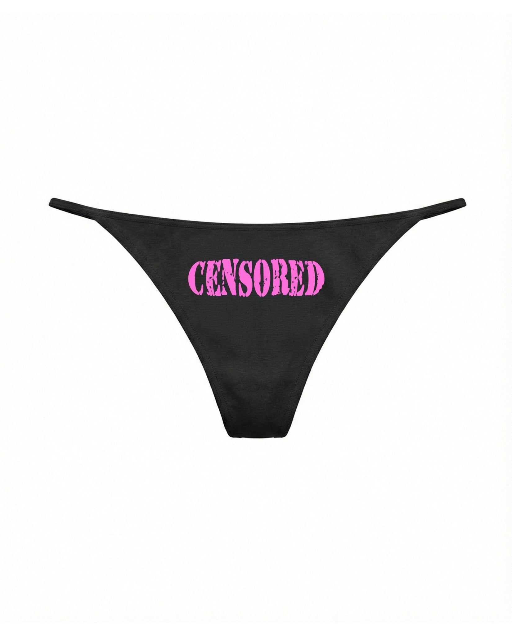 Thong "DIVA" Censored Black - BASEDODICI®