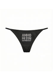 Thong "AMMO COUTURE" MiStaiSoffrendo Black/Grillz