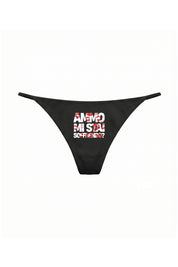 Thong "AMMO COUTURE" MiStaiSoffrendo Black/Kiss