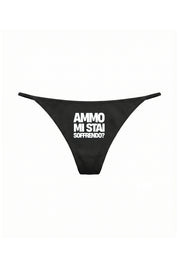 Thong "AMMO COUTURE" MiStaiSoffrendo Black/White