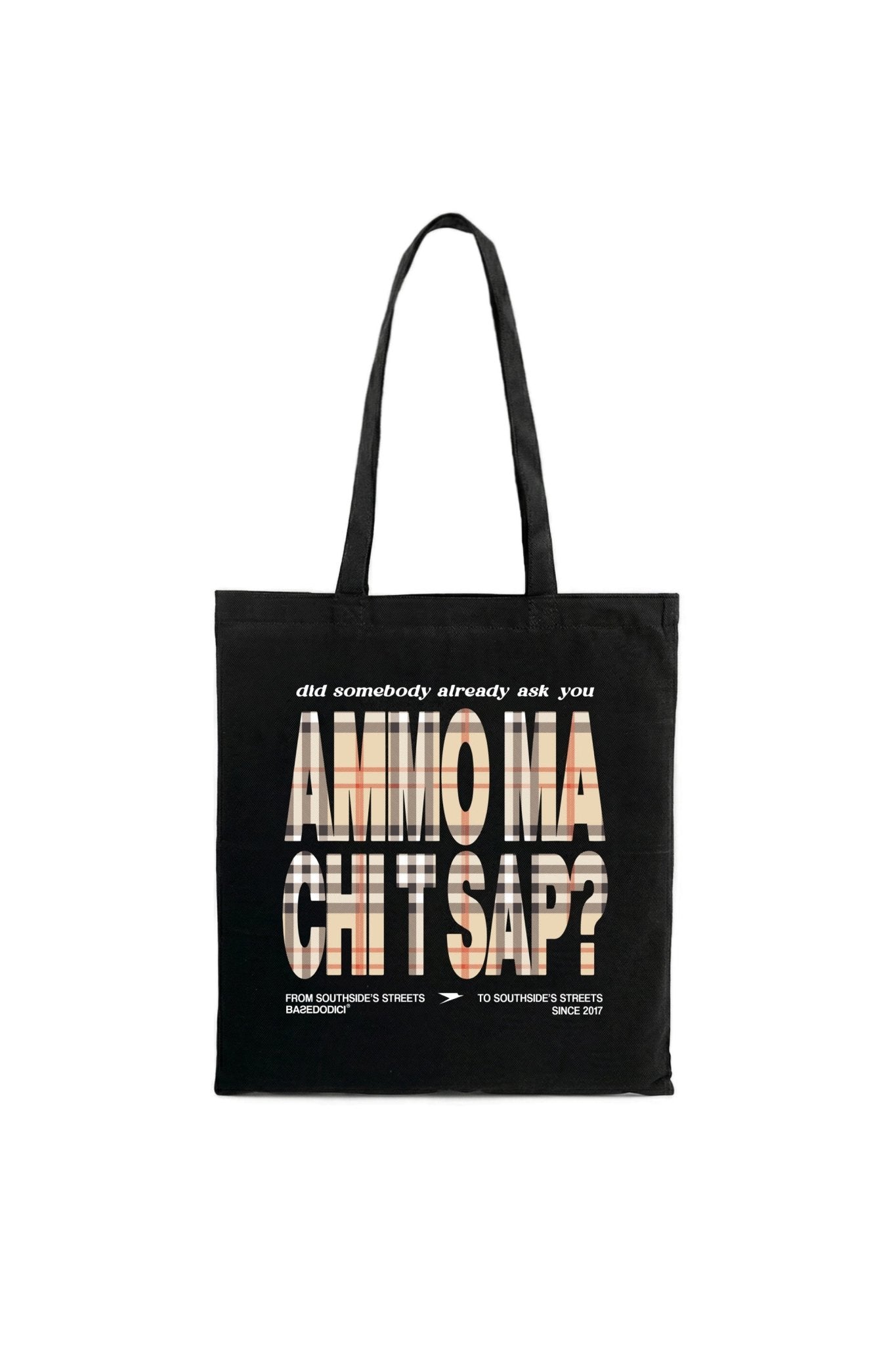 Tote Bag "AMMO" CHI'T'SAP Black/Burby - BASEDODICI®
