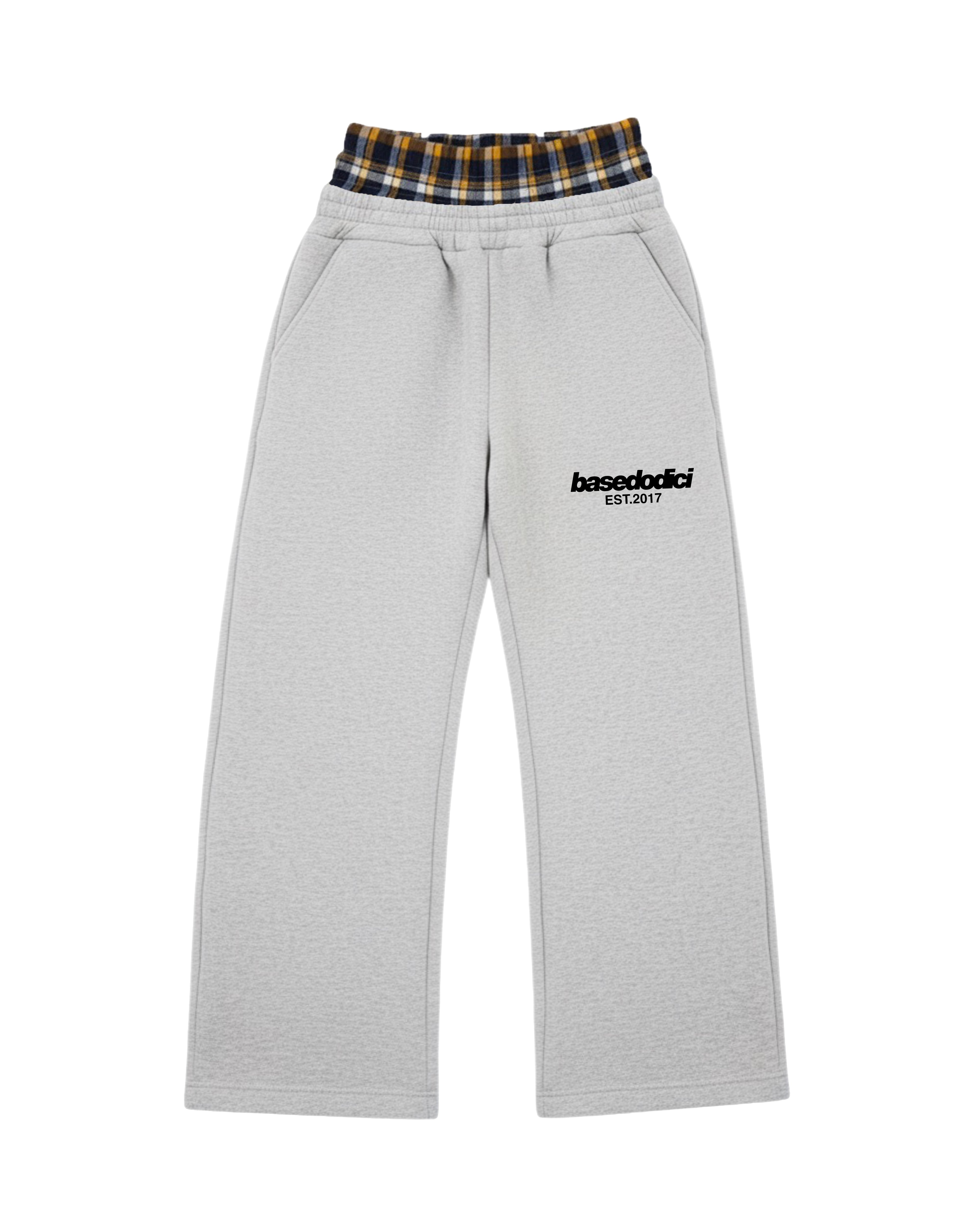 "RUDEBOY LDN" Fleece Pants DoubleLayer AshGrey