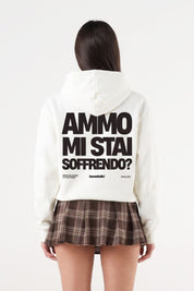 Hoodie "AMMO" MiStaiSoffrendo White/Black