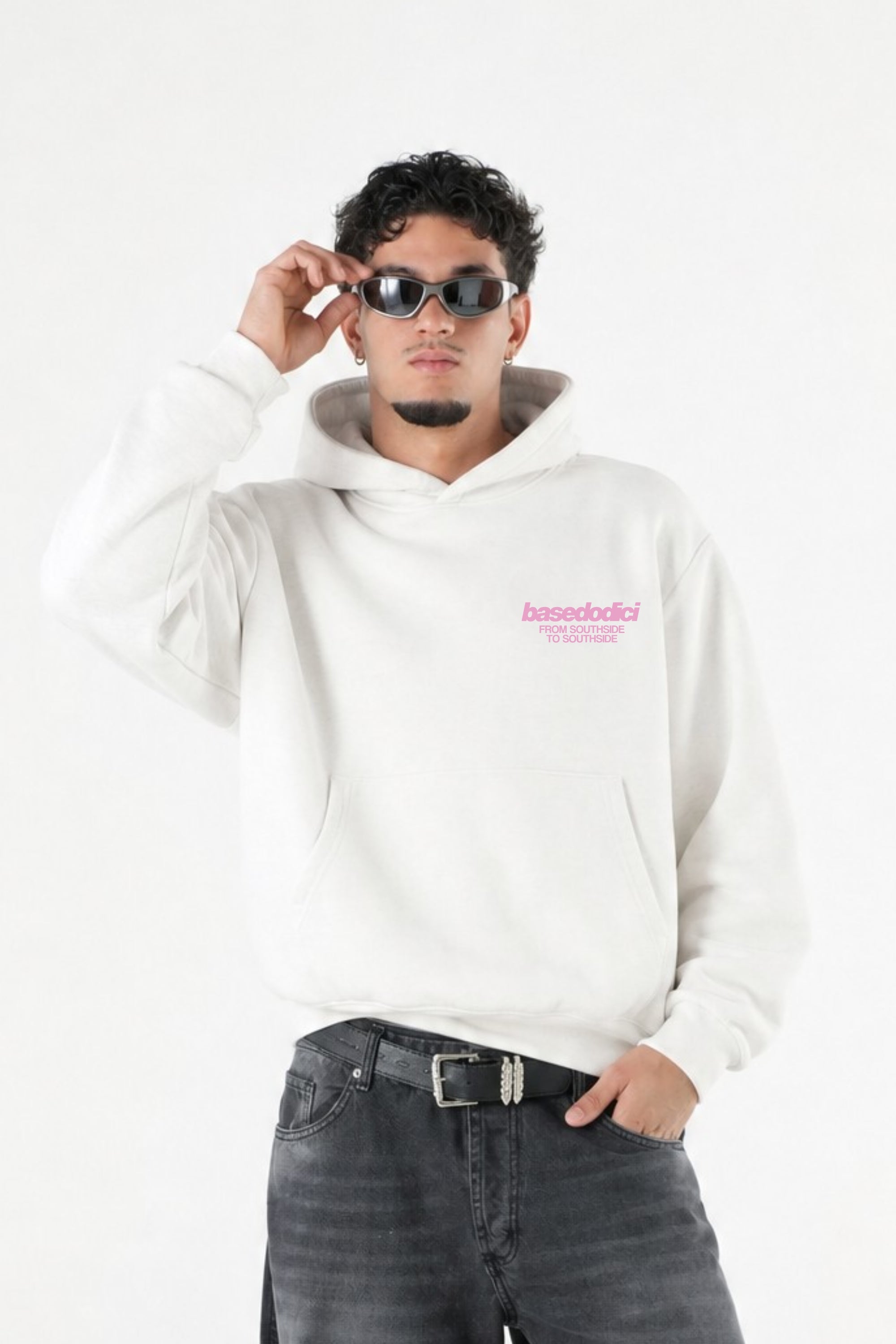 Hoodie "AMMO" MiStaiSoffrendo White/Pink
