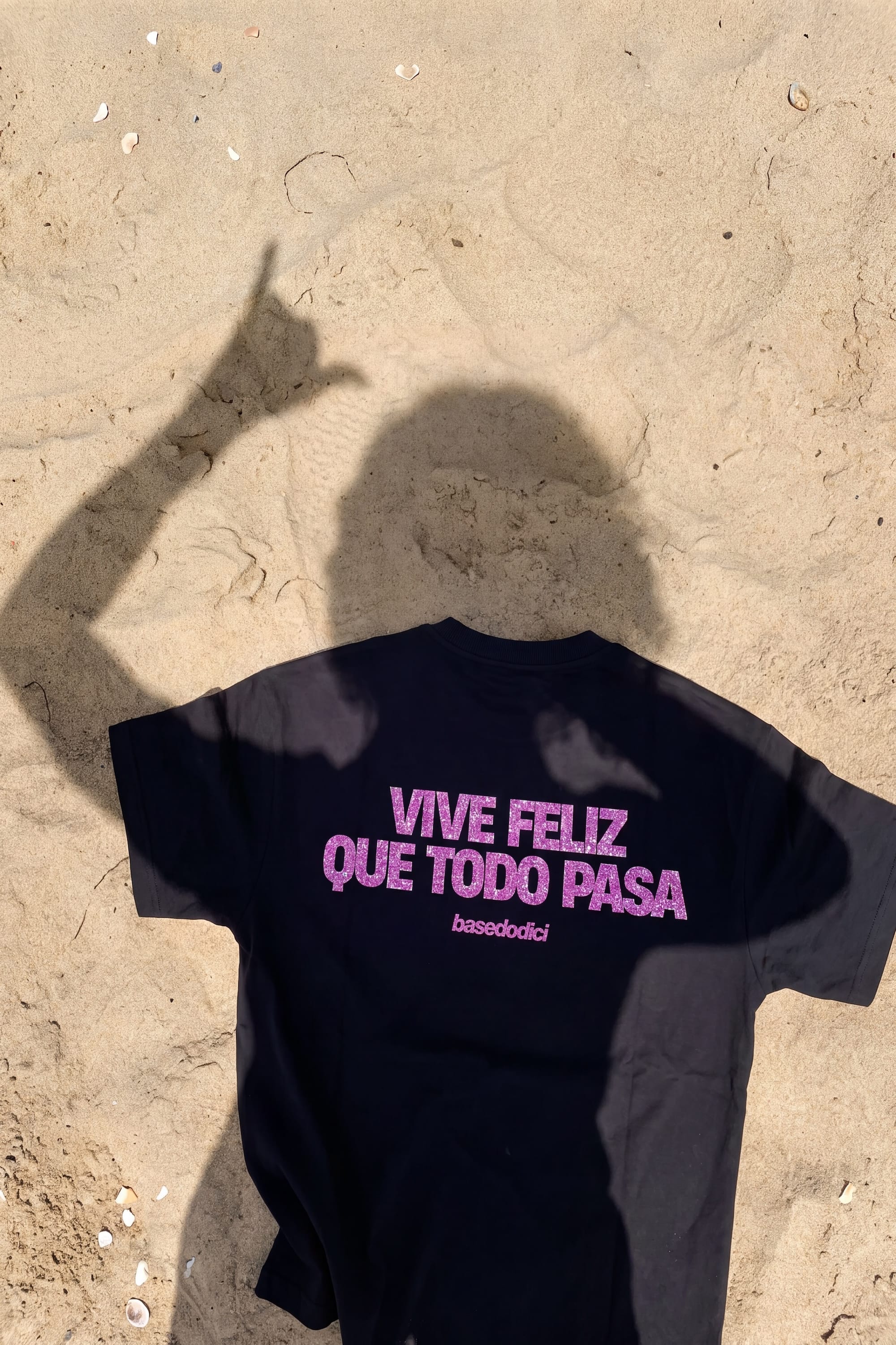 T-Shirt "COPY&PASTE" ViveFeliz Black/GlitterPink