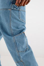 Work Denim Pants “RESORT” Light Blue - BASEDODICI®