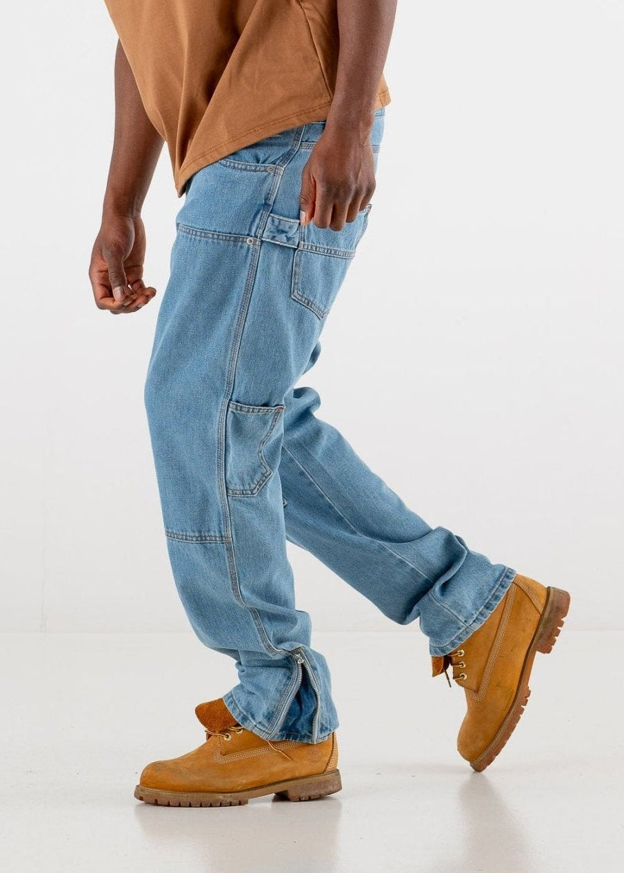 Work Denim Pants “RESORT” Light Blue - BASEDODICI®
