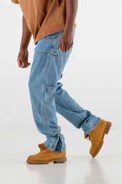 Work Denim Pants “RESORT” Light Blue - BASEDODICI®