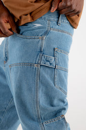 Work Denim Pants “RESORT” Light Blue - BASEDODICI®
