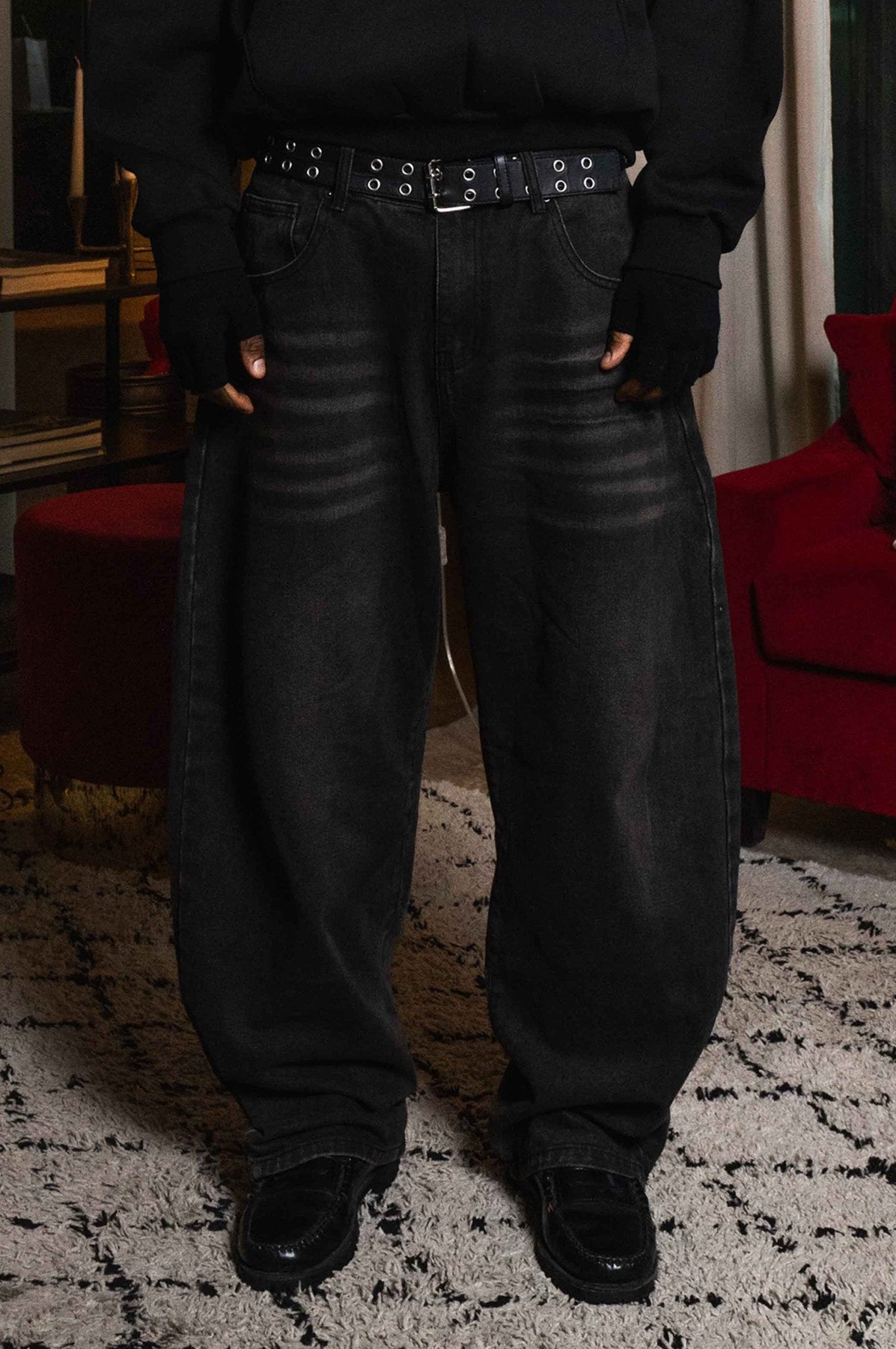 "WORLD TOUR" Work Denim Diplomatic Black Raw