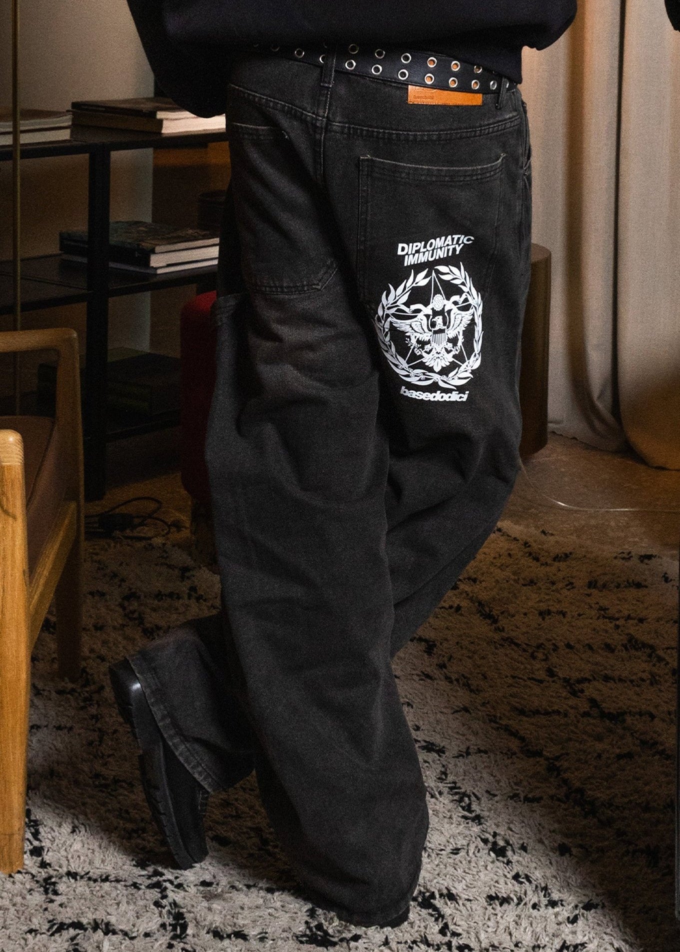 Work Denim "WORLD TOUR" Diplomatic Black Raw - BASEDODICI®