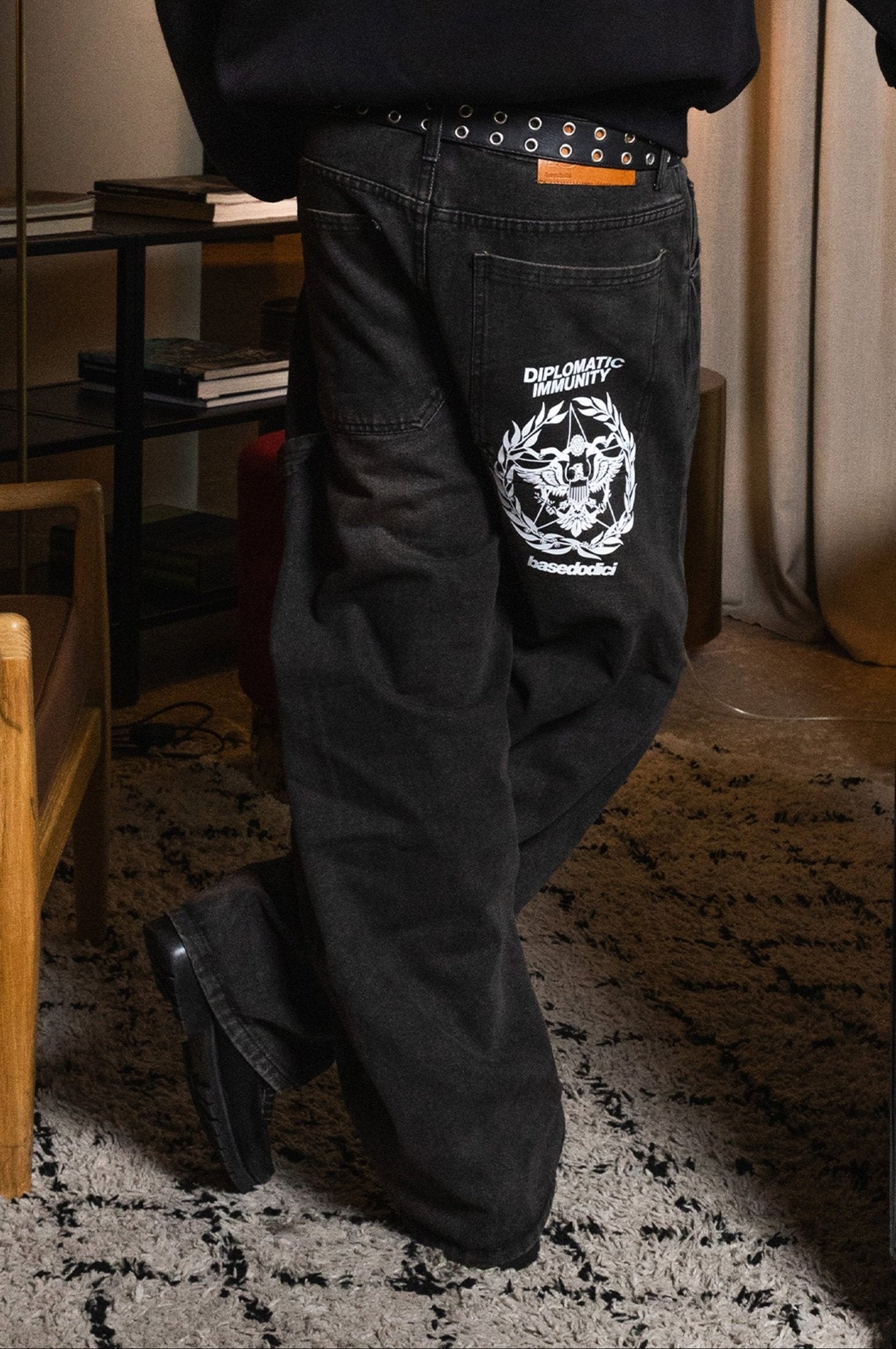 Work Denim "WORLD TOUR" Diplomatic Black Raw - BASEDODICI®