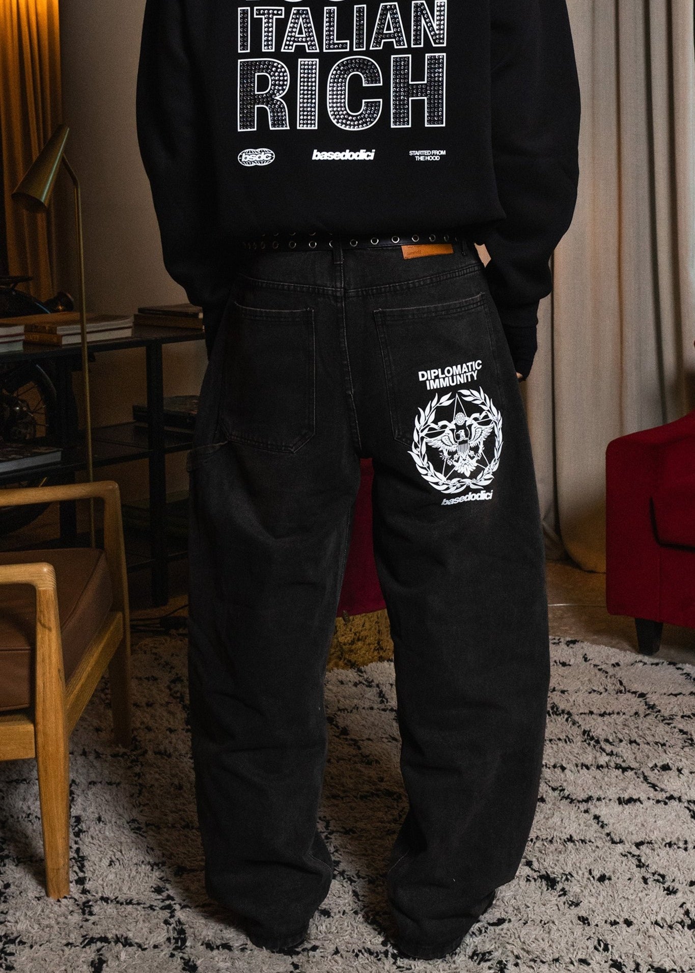 Work Denim "WORLD TOUR" Diplomatic Black Raw - BASEDODICI®