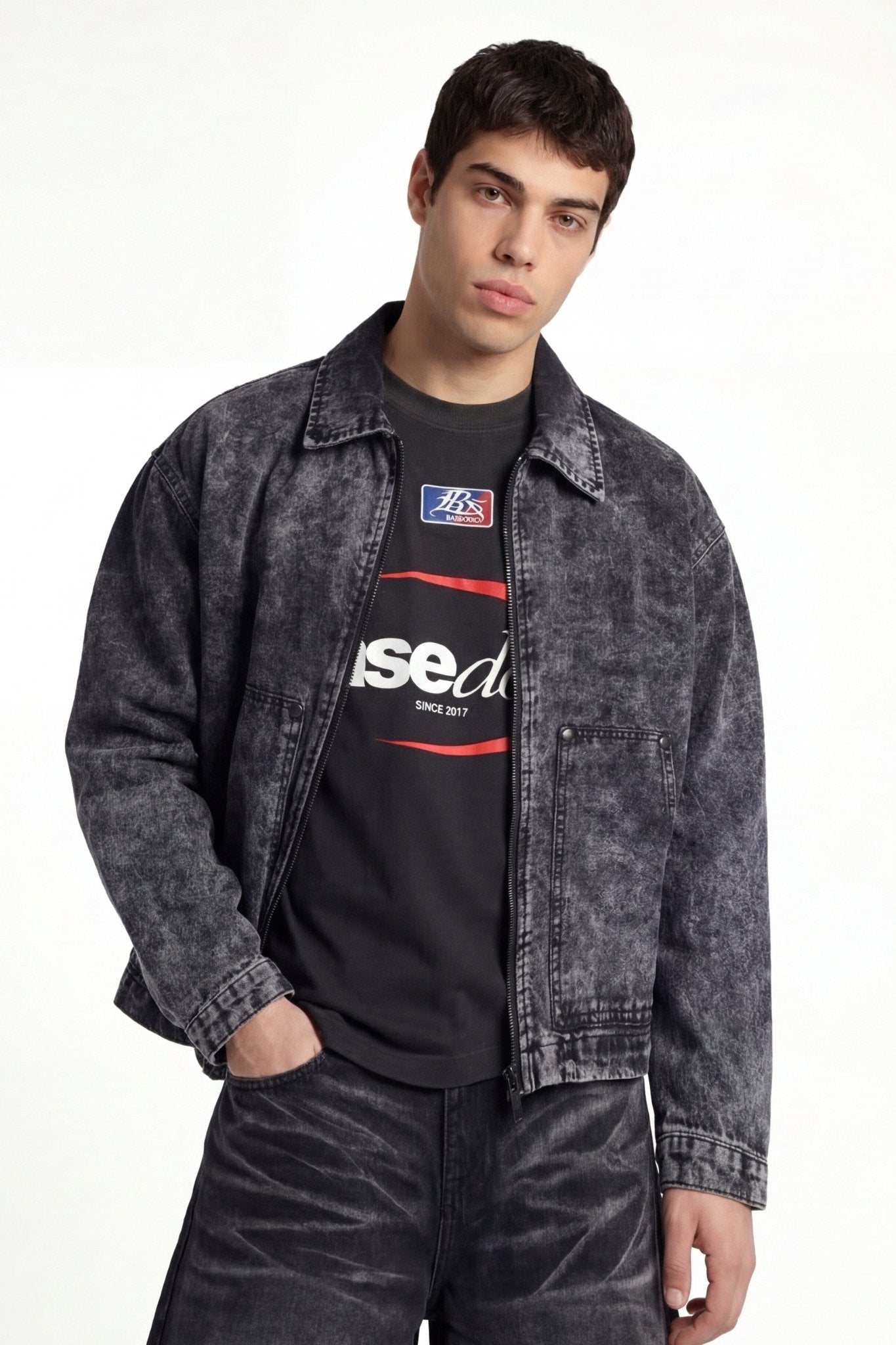 Work Jacket "FOR DREAMERS" Stone Washed - BASEDODICI®