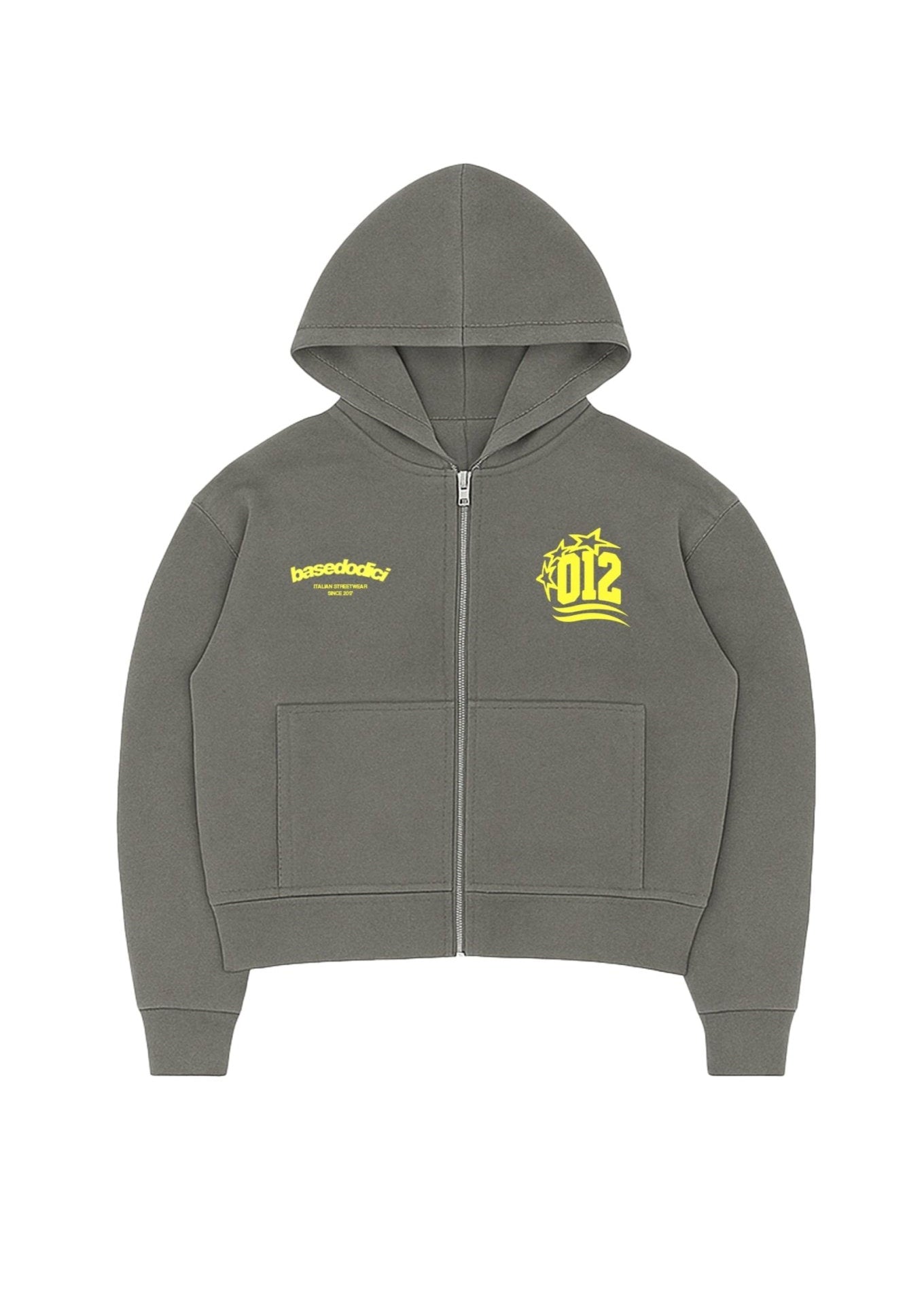 Zip Hoodie "CRUEL SEASON" Italiano Grey - BASEDODICI®
