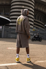 Zip Hoodie "CRUEL SEASON" Italiano Grey - BASEDODICI®