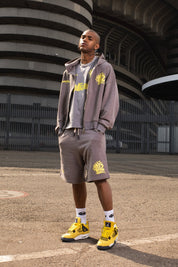 Zip Hoodie "CRUEL SEASON" Italiano Grey - BASEDODICI®