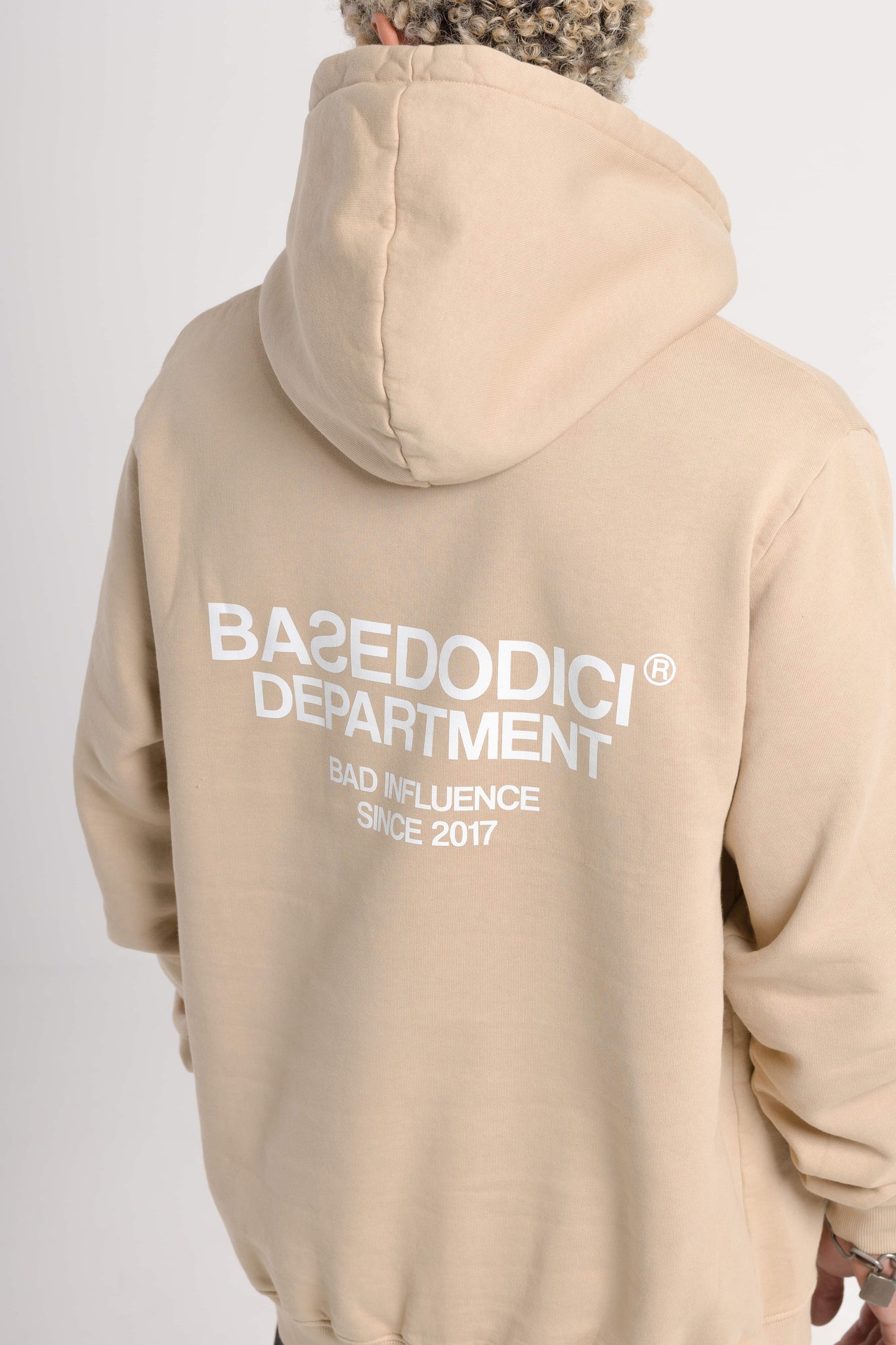 Hoodie "BADINFLUENCE" Department Sand