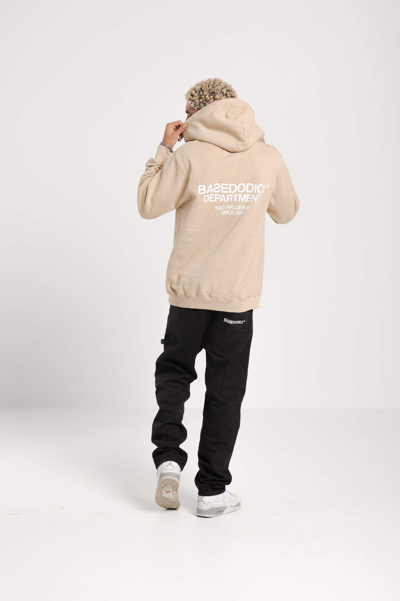 Hoodie "BADINFLUENCE" Department Sand